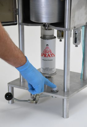 custom aerosol paint can filling